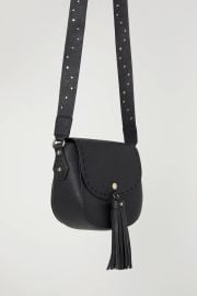 Small Shoulder Bag with Tassel - Blackfaux leather - Ladies HampM US at H&M